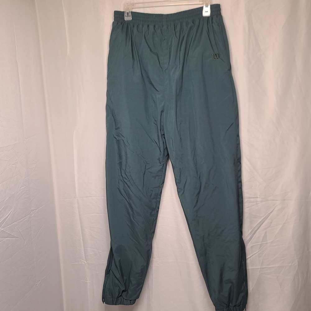 Vintage Advantage By‎ Wilson Windbreaker Pants M Green 90's Ski Track Timeless